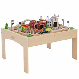 Teamson Kids Spieltisch Kinderzug-Set, Holz